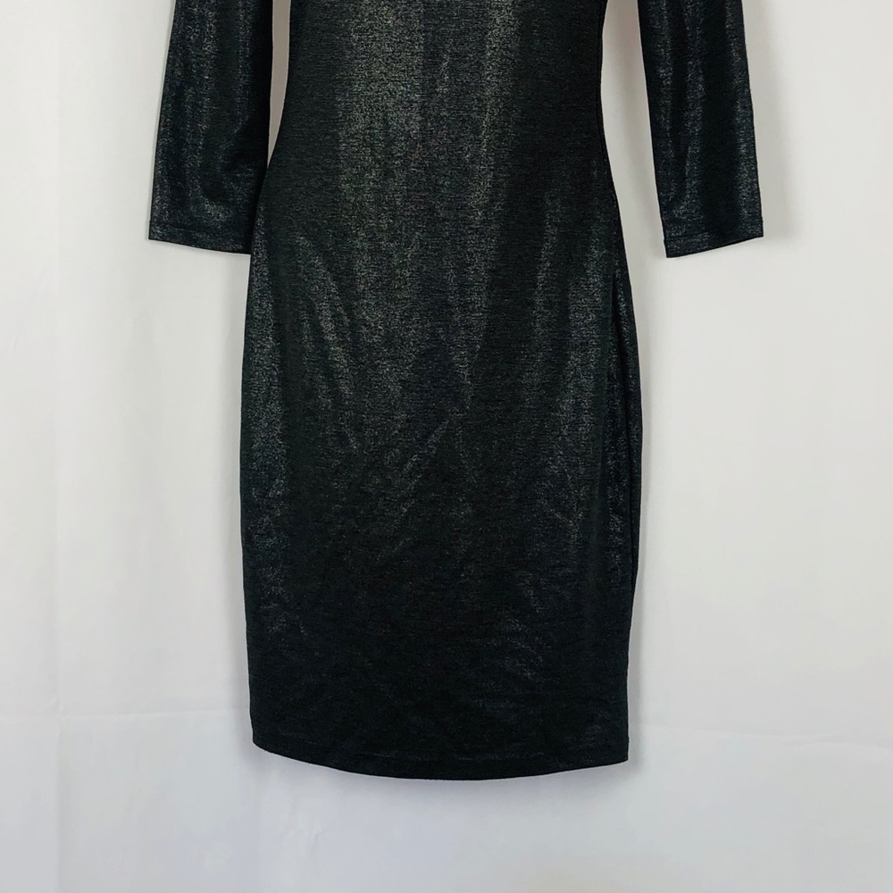 Alice + Olivia shimmery knit back mesh dress 6 - Picture 8 of 15